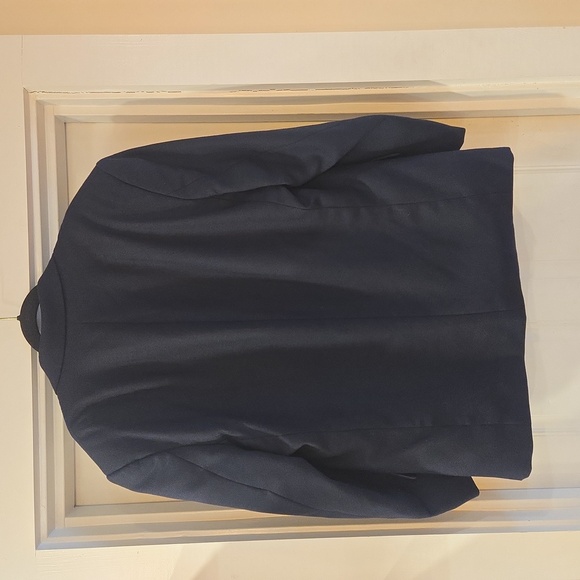 VTG 100% Virgin Wool Single Breasted Classic Navy Blazer Sports Jacket Size 46R - Picture 3 of 12